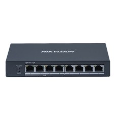 Сетевой коммутатор Hikvision DS-3E0508P-O Switch 8 port 10/­100/­1000M 4xGE PoE, 4xRJ45 GE, PoE 60W, desktop