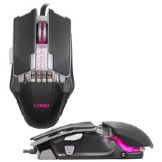 Мышь Sama, LV710 Mouse optical, 8000 dpi, 1.5m cable, USB, Gray,Brown Box