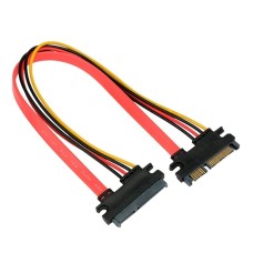 Кабель SATA, Cablexpert CC-SATAMF-715-30CM Cable internal, data,Sata 7+15pin f -> Sata 7+15pin m, 7+15pin