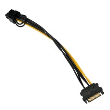 Кабель SATA, Cablexpert  CC-PCIE-SATA-20CM Cable internal, data, PCIe 8pin  Sata 15pin