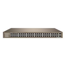 Сетевой коммутатор Tenda TEG1050F Switch 48 port 10/­100/­1000M + 2 SFP, 48xRJ45 GE, 2x SFP, rack