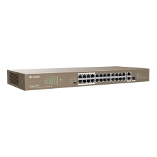 Сетевой коммутатор Tenda TEF1126P-24-250W Switch 24 port 10/­100M, 24xPoE, 2xRJ45 GE, 1xSFP, PoE 250W, rack