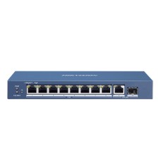 Сетевой коммутатор Hikvision DS-3E0510P-E/­M Switch 8+2 port 10/­100M 8xGE PoE, 1xRJ45 GE Uplink, 1xSFP GE, PoE 58W