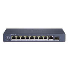 Сетевой коммутатор Hikvision DS-3E0510HP-E Switch 8 port 10/­100/­1000M 2xGE Hi-PoE, 1xGE RJ45, 1xSFP, PoE 110W