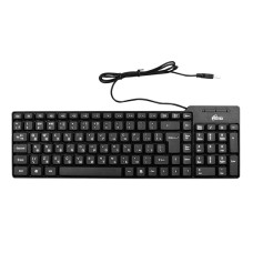 Уц. Клавиатура USB, Ritmix RKB-100, Черный, повреждена упаковка KeyBoard 102 keys, rus/­lat, black