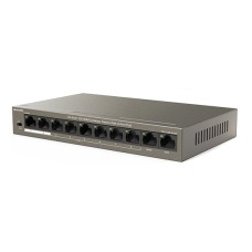 Сетевой коммутатор Tenda TEF1110P-8-63W Switch 8+2 port 10/­100M, 8xPoE, PoE 58W, desktop