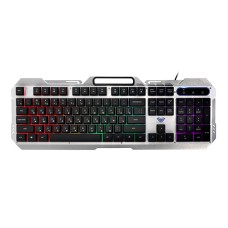 Клавиатура USB, Aula F2023 Серебристый