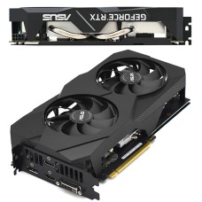 Уц. SVGA PCI Express, 6 GB, Asus RTX 2060 [DUAL-RTX2060-A6G-EVO], DVI/2HDMI/DP, GDDR6/192bit,oem,б/у