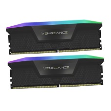 Комплект модулей памяти Corsair Vengeance RGB, CMH32GX5M2B6600C38 (1.4V), DDR5, 32 GB, black DIMM kit <6600MHz> (2x16GB),38-48-48-106
