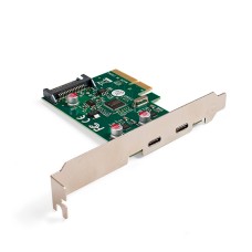 Переходник 3.0 -> 2 x USB 3.1 Type-C I/­O Card converter, PCI-E ExeGate EXE-313