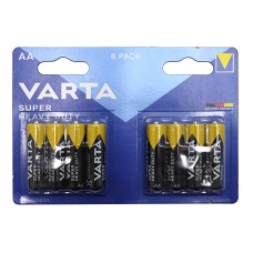 Батарейки Varta AA (R6P), Super Heavy Duty, комплект - 8 штук