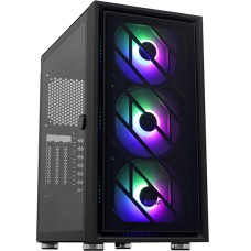 Корпус MATX mini tower SAMA ZQ, black Case 3*120mm FRGB fan