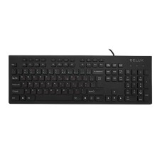 Клавиатура , USB, Delux DLK-180UB, Черный KeyBoard Black