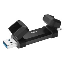 Внешний твердотельный накопитель Silicon Power DS72, 1TB, Черный SSD USB 1 TB SP00UC3S72V1K, USB Type-C/­USB 3.2, black