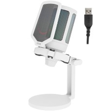 Микрофон Fifine A6 Neo, Белый Microphone Ampligame, USB, RGB, white