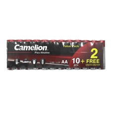 Батарейки Camelion AA (LR6-SP10+2) alkaline Plus, комплект - 12 штук