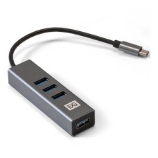 Концентратор USB ExeGate DUB-4TC Hub 4 port, Type-C, USB 3.0