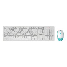 Клавиатура и мышь, USB, Defender Auckland C-987 RU, Белый KeyBoard + mouse, wireless, White, (45987)