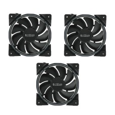 Уц. Комплект вентиляторов PCCooler CORONA FRGB KIT, 3 in 1, не работает подсветка Fan kit for case, 12cm x 3, (SilentPro Blade), 1000-1800rpm, 54.51