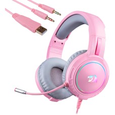 Гарнитура  Redragon Mento, Розовый Garnitura 118db, 20-20000Hz, 1.8m, Pink, (71763)