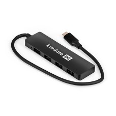 Концентратор USB ExeGate DUB-4CP/3 Hub 4 port, Type-C, USB 3.0