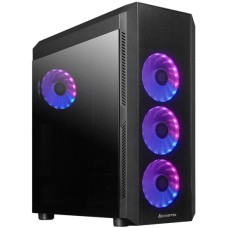 Корпус ATX midi tower Chieftec, Scorpion IV, GL-04B-OP, 4*120mm ARGB fans, tempered glass, (без БП)