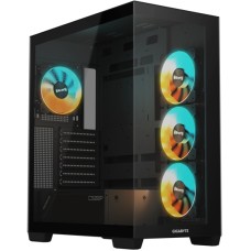Корпус Gigabyte C500 PANORAMIC STEALTH (GB-C500P ST) [Midi Tower, 4x 120 мм ARGB, черный]