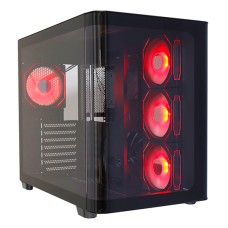 Корпус AeroCool P500C-G-BK-V1 [Midi Tower, 120 мм x 4 ARGB, черный]