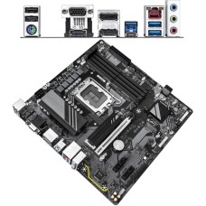 Материнская плата Gigabyte B760M DS3H GEN5 MB Socket1700, MATX, iB760 (VGA+2DP+HDMI), 4DDR5, PCIx16, 2PCIx1