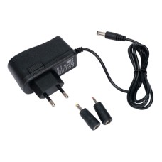 Зарядка USB 220В, Gembird  NPA-AC12, Черный MP3 charger, 5В/­2А, 10W, 5.5х2.1+4x1.7+3.5x1.35мм, Black