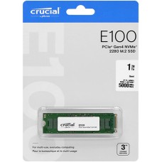 Твердотельный накопитель SSD M.2 PCIe Crucial E100 1TB, 1 TB CT1000E100SSD8, PCIe 4.0 x4, NVMe