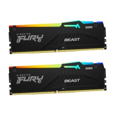 Комплект модулей памяти Kingston Fury Beast RGB (AMD+Intel), KF552C40BB2AK2-64, DDR5, 64 GB DIMM kit <5200MHz> (2x32GB), CL40