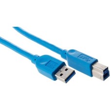 Кабель Manhattan USB 3.0, A(M)/B(M), 2 м, синий 322430