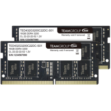 Оперативная память для ноутбука 32GB Kit (2x16GB) DDR4 3200Mhz TG ELITE SO-DIMM TED432G3200C22DC-S01