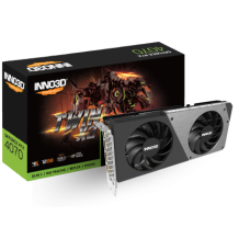 Видеокарта Inno3D GeForce RTX4070 Twin X2, 12G GDDR6X 192-bit HDMI 3xDP N40702-126X-185252N