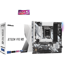 Материнская плата ASRock B760M PRO RS LGA1700 4xDDR5 4xSATA RAID 2xM.2 HDMI DP mATX