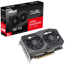Видеокарта ASUS AMD Radeon RX 7600 8GB GDDR6 128-bit HDMI 3xDP HDCP DUAL-RX7600-O8G-V2