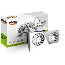 Видеокарта Inno3D GeForce RTX4060 TWIN X2 OC WHITE, 8G GDDR6 HDMI 3xDP N40602-08D6X-173051W