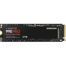 Твердотельный накопитель 2000Gb SSD Samsung 990 PRO NVMe, M.2 2280, PCI-E, Gen4 x4, 3D TLCR, 7450Mb/s W6900MB/s MZ-V9P2T0BW