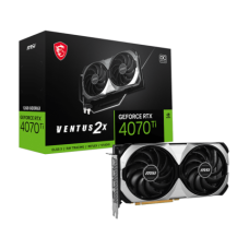 Видеокарта MSI GeForce RTX 4070 TI VENTUS 2X 12G OC, 12G GDDR6X 192-bit HDMI 3xDP