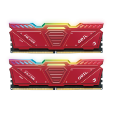 Оперативная память 32GB Kit (2x16GB)GEIL Polaris RGB 6400Mhz DDR5 PC5-51200 GOSR532GB6400C38BDC Red