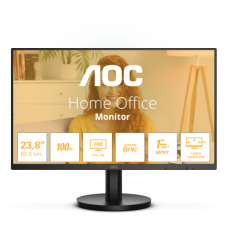 Монитор 23.8" AOC 24B3HMA2/01 VA 1920x1080 100Hz 1ms 250cd/m 4000:1 1xVGA 1xHDMI 2x2W Black