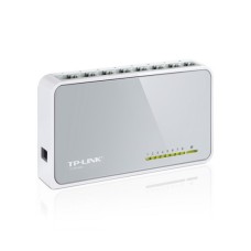 Коммутатор, TP-Link, TL-SF1008D, Миниатюрный, неуправляемый, 8 портов 10/100M RJ45, Корпус пластик