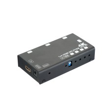 Разветвитель HDMI Deluxe Splitter 1x4 HS-4P4K-60HD3D, Black