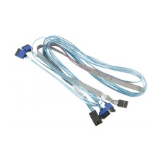 Кабель интерфейсный Mini SAS HD-4 SATA, Supermicro, CBL-SAST-0699, MINI SAS HD-4 SATA, 12G, INT, 75/75/90/90CM, 75CM SB, 28/30AWG, Ro