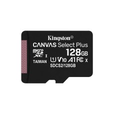 Карта памяти Kingston 128GB microSDXC Canvas Select Plus 100R A1 C10 Single Pack w/o Adapter, SDCS2/128GBSP