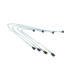 Кабель интерфейсный SATA 4x, Supermicro, CBL-0180L-01, SATA SET OF 4-70/59/48/38CM ROUND