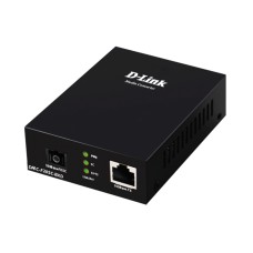 WDM Медиаконвертер, D-Link, DMC-F20SC-BXD/B1A, 1 порт 10/100Base-TX, 1 порт 100Base-BXD (WDM) с разъемом SC (ТХ: 1550 нм. RX: 1310 нм) для одномодового оптического кабеля (до 20 км)