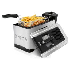 Фритюрница, Centek, CT-1431, 1800 Вт, Объём 3.5л, Чаша - эмаль, 130-190 С°, Ручки на корпусе, Окно