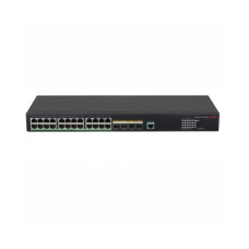 Коммутатор, H3C, LS-5170-28S-HPWR-EI-A-GL, Управляемый L3, 24 порта 10/100/1000M (PoE 370Вт, 802.3af/at), 4 порта 10G SFP+, AC 100~240 В, -10°C ~ +55°C
